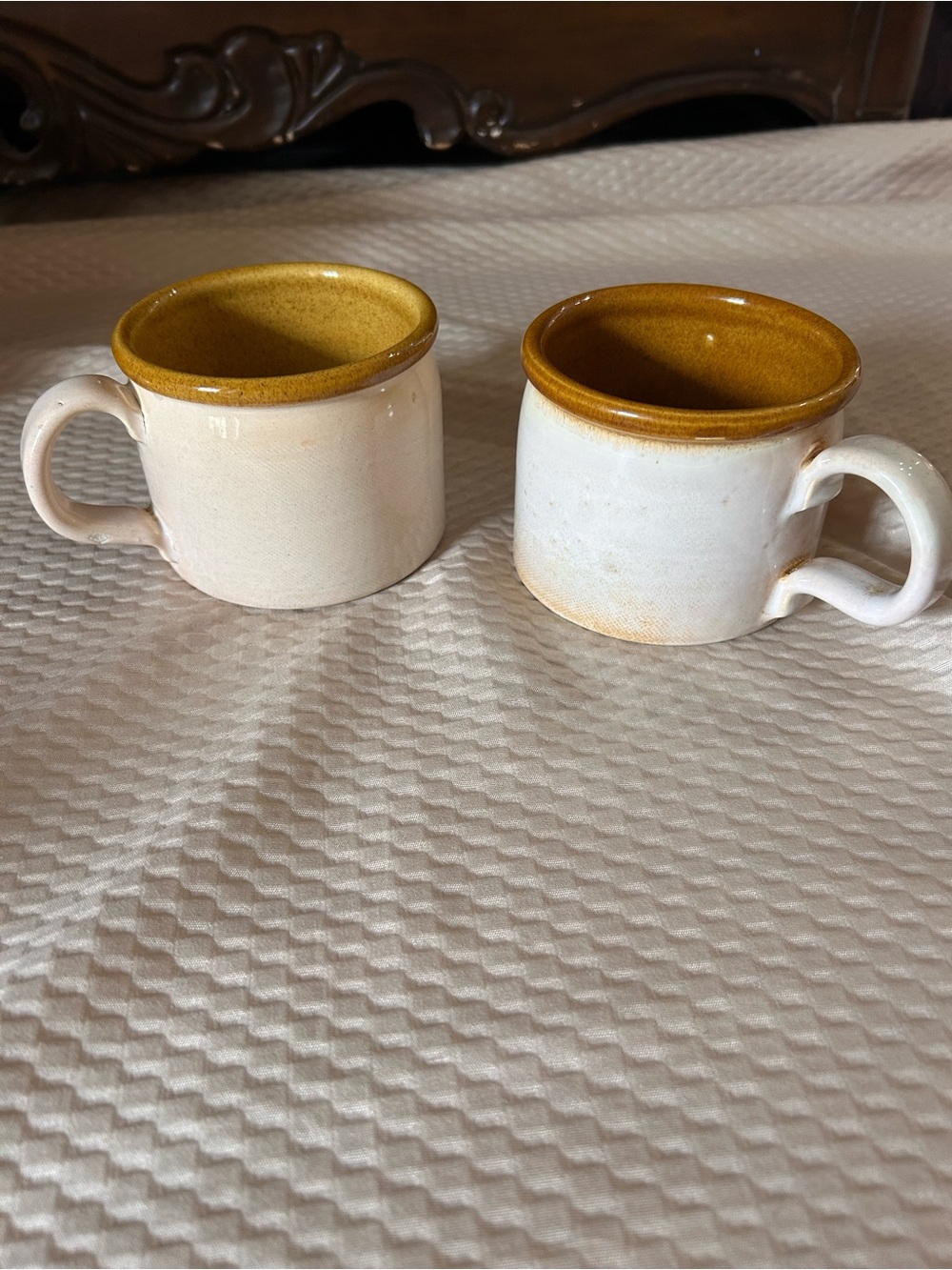 Baldelli Italy Vintage Pottery Coffee Mugs - 2 Mid Century Modern Ceramic Cups